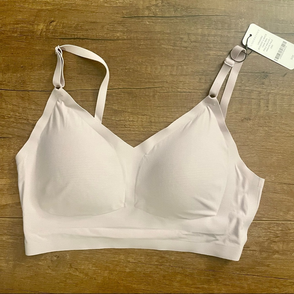 Understance No-Bra BreatheEasy Scoop Back Tank, Pale Mauve size S / NWT